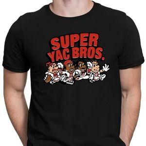 Super YAC Bros. 49ers Aiyuk, Deebo, Kittle, McCaffrey Unisex Tshirt Gift For Fan